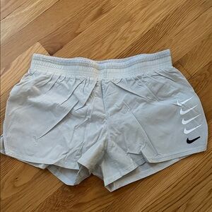 Nike Women's Light Gray Athletic Shorts